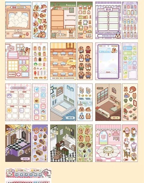  Sổ trò chơi Sticker thú dễ thương 