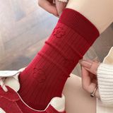  Tất Tom's family tone đỏ hình nổi nhí 