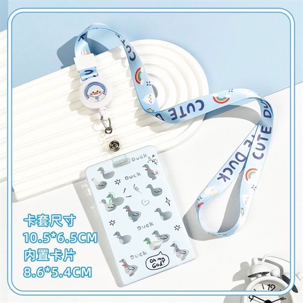  Dây đeo thẻ nhựa trong Vịt nhí 