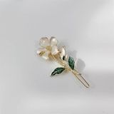  Kẹp tóc cành hoa trắng 