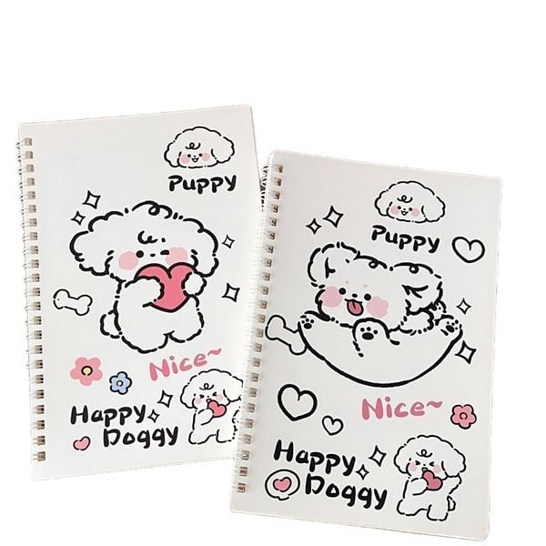  Sổ lò xo cún biểu cảm A5 