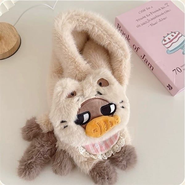  Khăn quàng bông mèo Azukisan ăn cá 