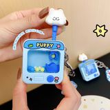  Móc khoá game cún gắp bóng 