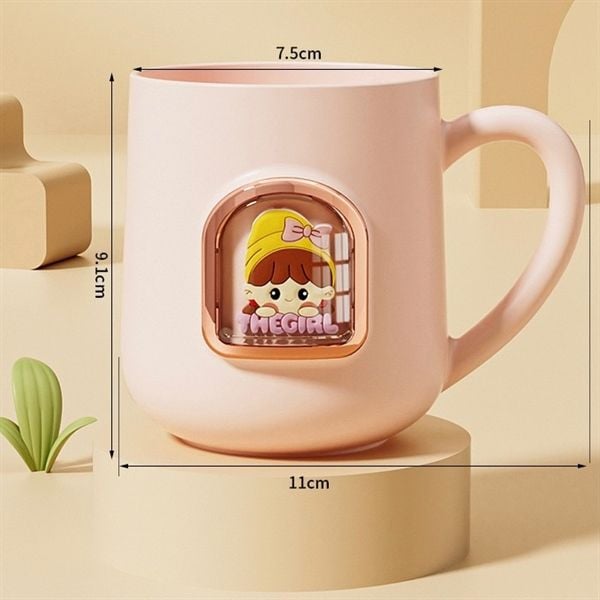  Cốc nhựa cửa sổ dễ thương 330ml 