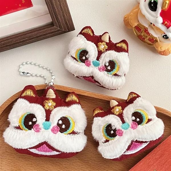  Móc khoá đầu lân bông 