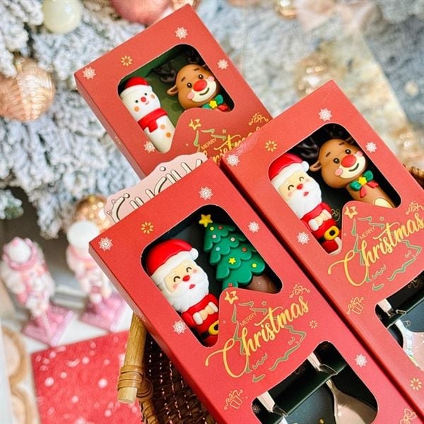  Set 2 thìa dĩa Giáng Sinh size to 