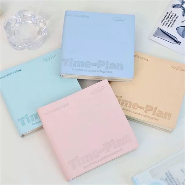  Sổ Time Plan sắc màu 10x10cm 