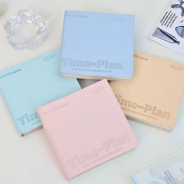  Sổ Time Plan sắc màu 10x10cm 