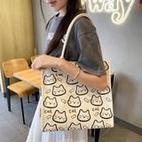  Túi tote cứng mèo nhí cá 32x13x32cm 