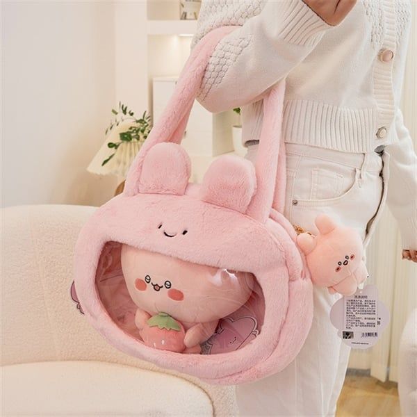  Túi xách Asamimi bông mặt trong 35cm 