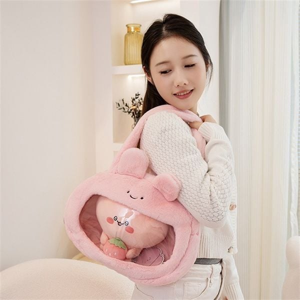  Túi xách Asamimi bông mặt trong 35cm 