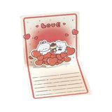  Thiệp dựng trái tim cún love đỏ 