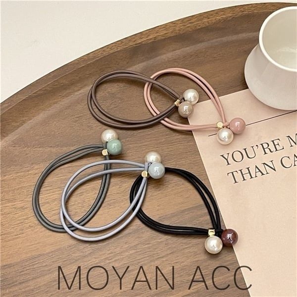  Chun buộc tóc 2 ngọc nhỏ 