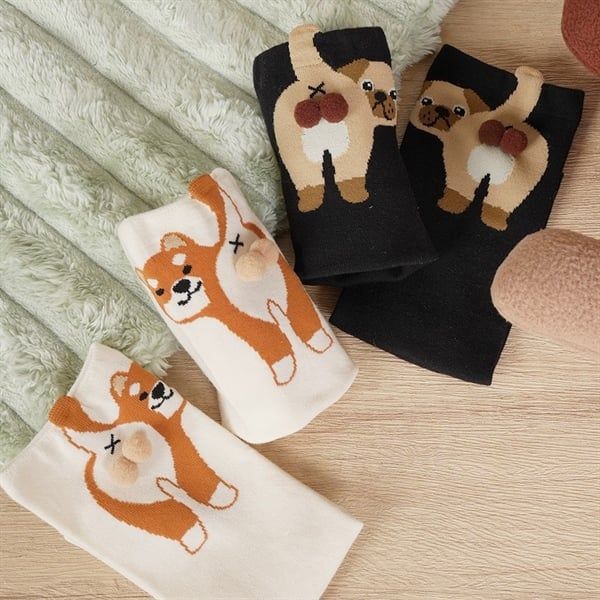  Tất DAMAHOOV Cún bi bông nổi 