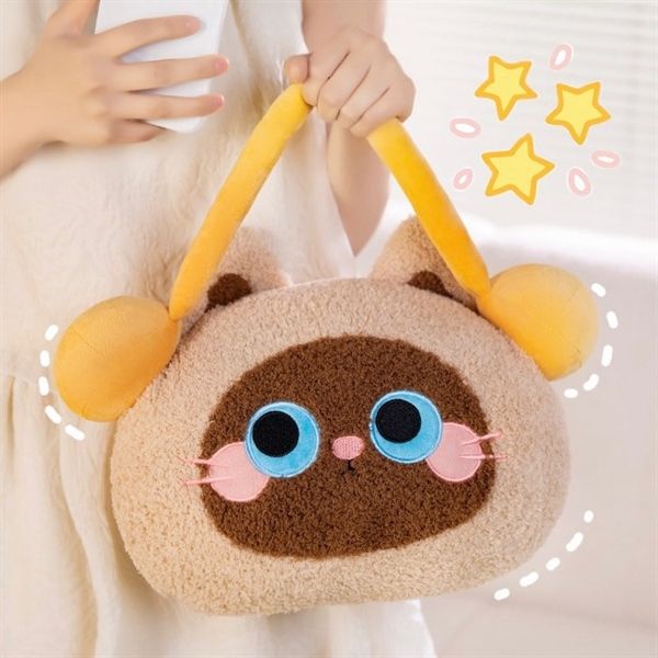  Gối kèm chăn mèo đeo bịt tai 30cm 