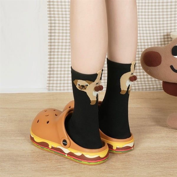  Tất DAMAHOOV Cún bi bông nổi 