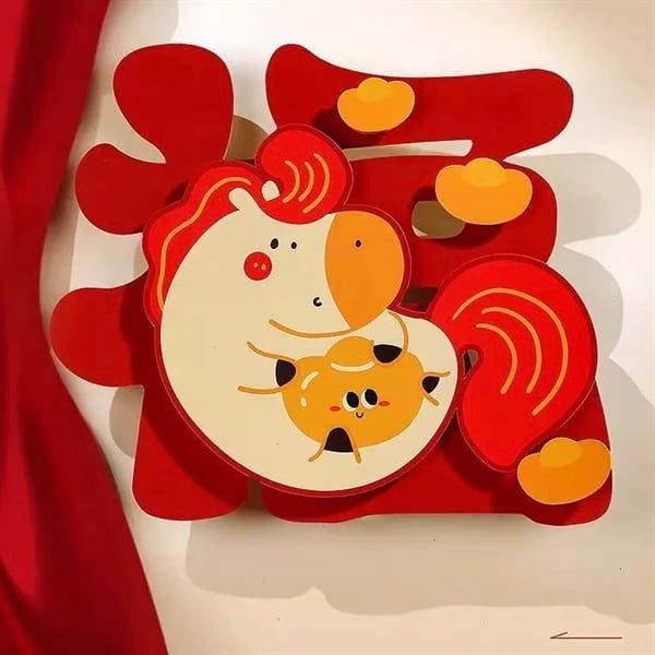  Miếng decor cửa ngựa béo năm mới 