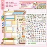  Sticker PET sắp xếp nhà ở nhiều phòng 