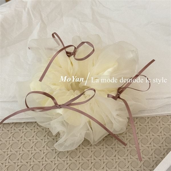  Scrunchies voan nơ mảnh 