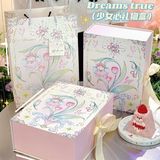  Hộp quà cứng thỏ hoa tulip 26x20x10cm 