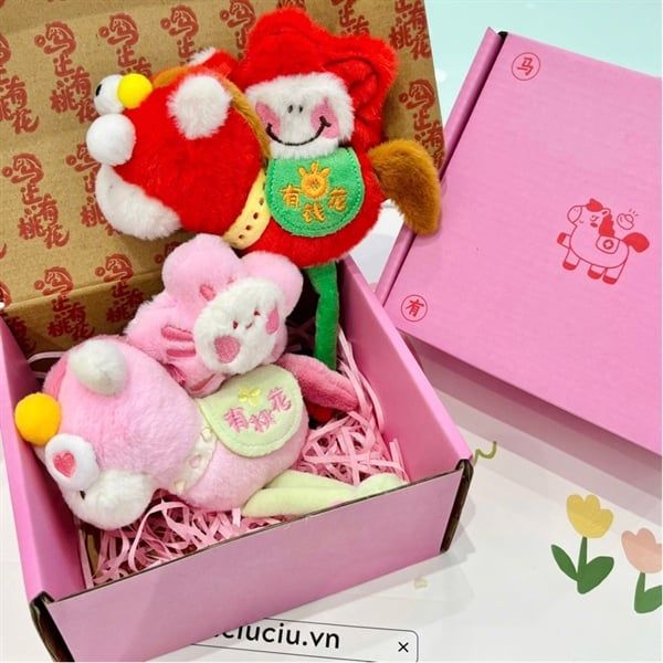  Móc khoá ngựa bông mắt trố hoa 