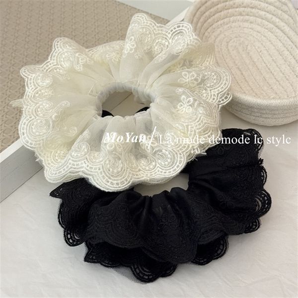  Scrunchies voan đăng ten hoa 