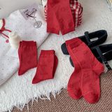  Tất Tom's family tone đỏ hình nổi nhí 