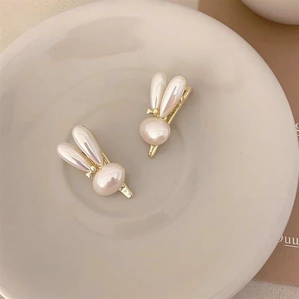  Kẹp tóc thỏ ngọc trai 