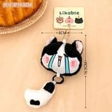  Móc khoá bông mèo đuôi béo 