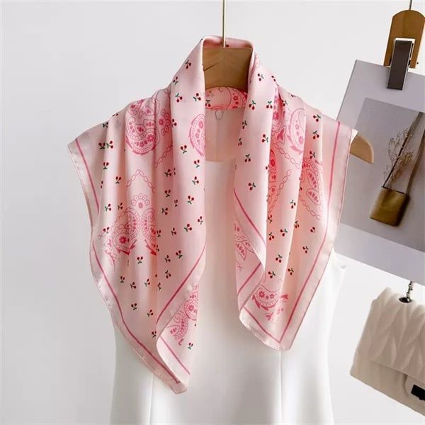  Khăn lụa vuông quàng cổ 70x70cm - 17 