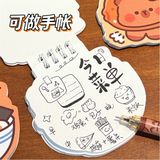  Sổ lò xo mini Capybara đồ ăn 