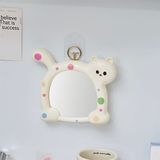  Gương mèo uốn cong chấm bi 