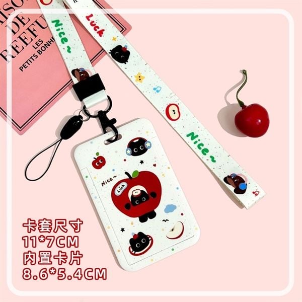  Dây đeo thẻ mèo táo 