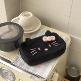  Hộp bút vải Hello Kitty đen nơ hồng 
