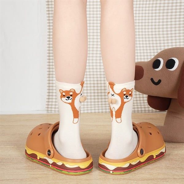  Tất DAMAHOOV Cún bi bông nổi 