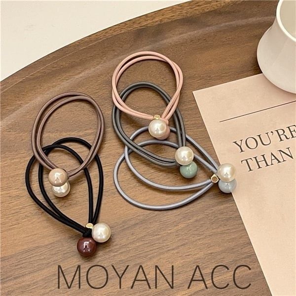  Chun buộc tóc 2 ngọc nhỏ 
