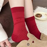  Tất Tom's family tone đỏ hình nổi nhí 