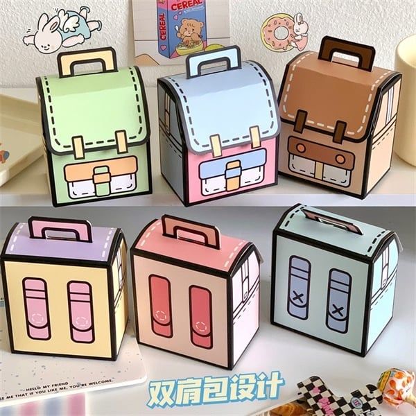  Hộp quà gấp hình balo 