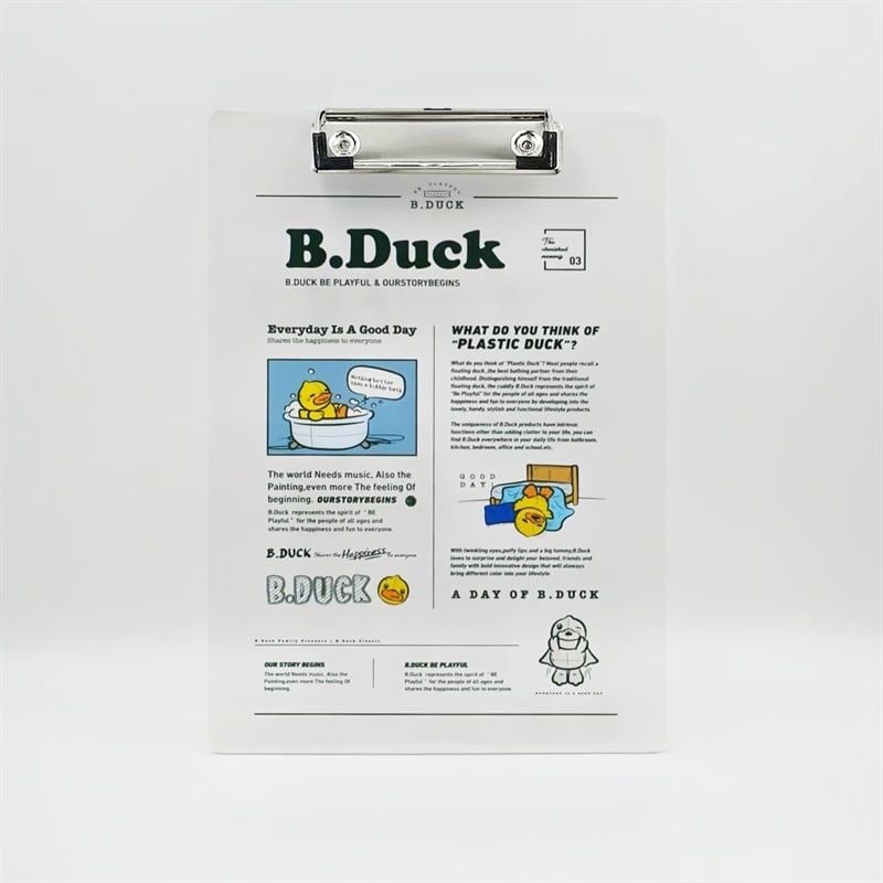  Bảng kẹp tài liệu nhựa trong B.Duck A4 
