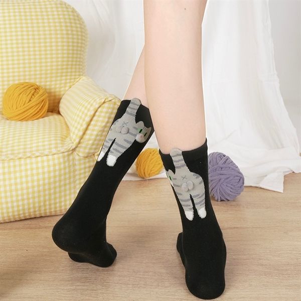  Tất DAMAHOOV mèo bi bông nổi 