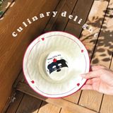  Bát sứ cún táo lòng sâu 20cm 