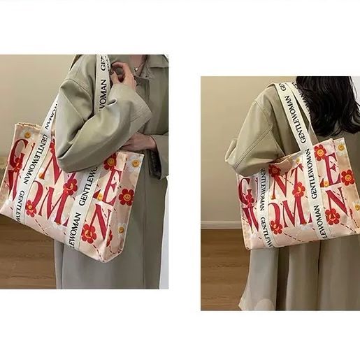  Túi tote cứng Gentle Woman 43x30x12cm 