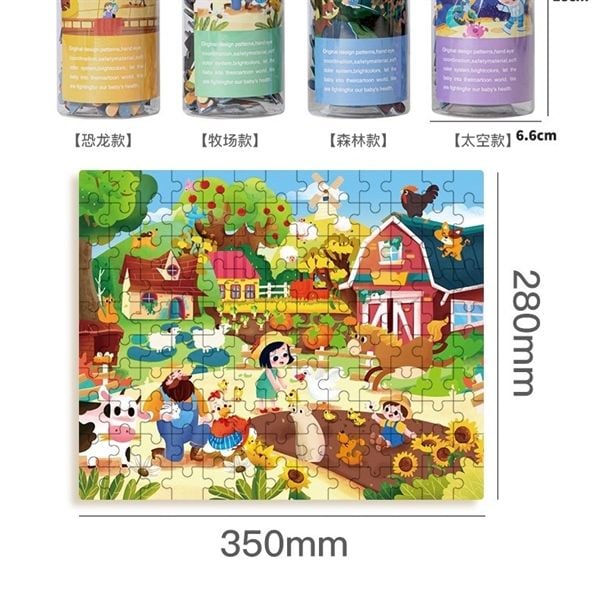  Xếp hình Puzzles lọ ống 