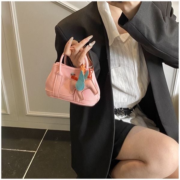  Túi da mini đeo chéo charm ngựa 
