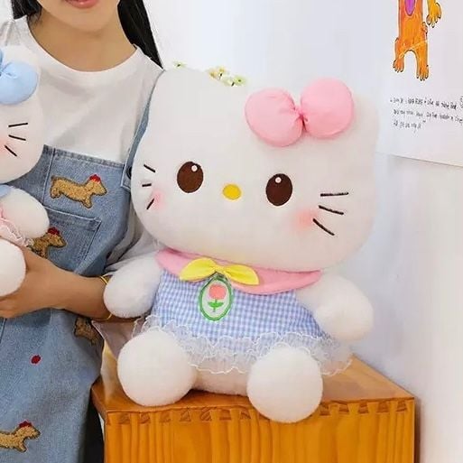  Hello Kitty bông áo hoa tulip 30cm 