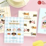  Sổ bọc da OurStory cún dài A7 7x10cm 