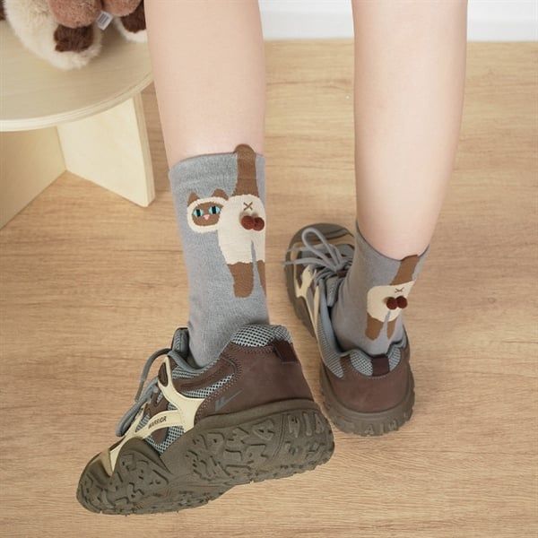  Tất DAMAHOOV mèo bi bông nổi 