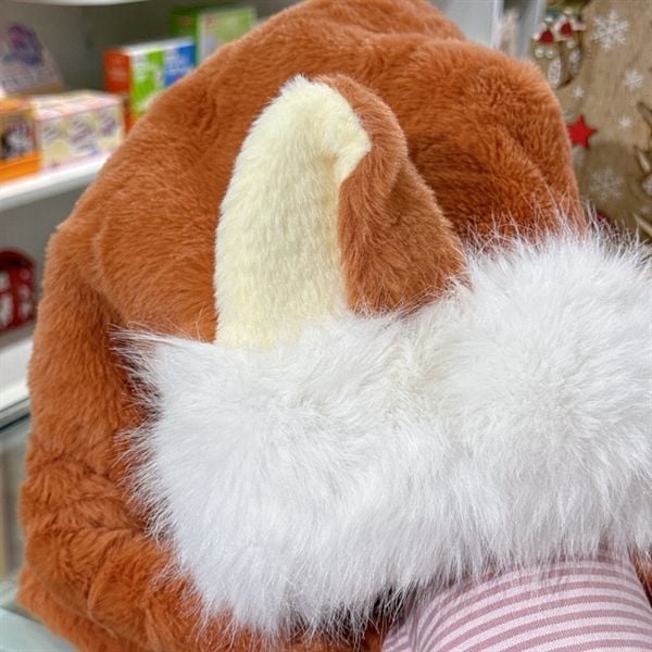  Mũ bông kiêm khăn quàng cổ cáo 