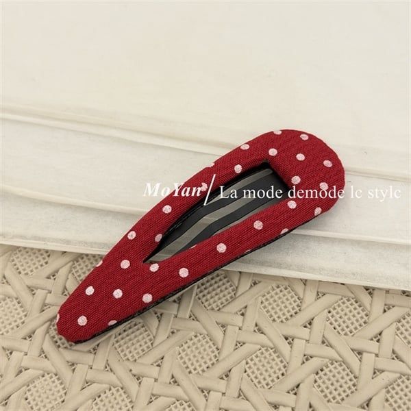  Kẹp mái đỏ chấm bi 