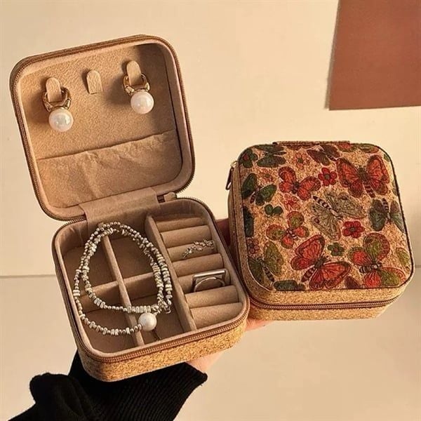  Hộp đựng trang sức vuông vintage 10cm 